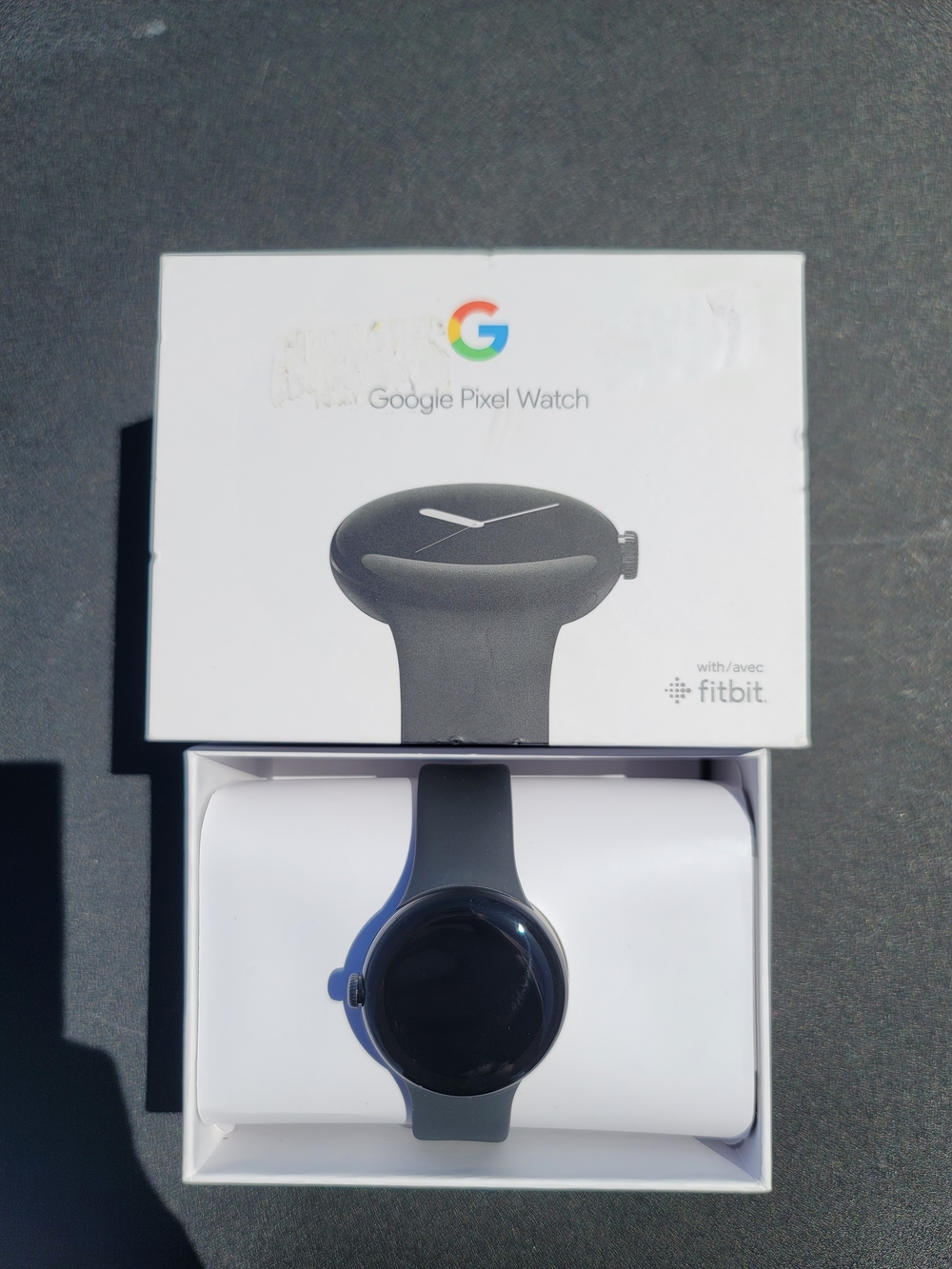 Google Pixel Watch 1st Gen Matte Black Obsidian With Fitbit Brand New Unsealed